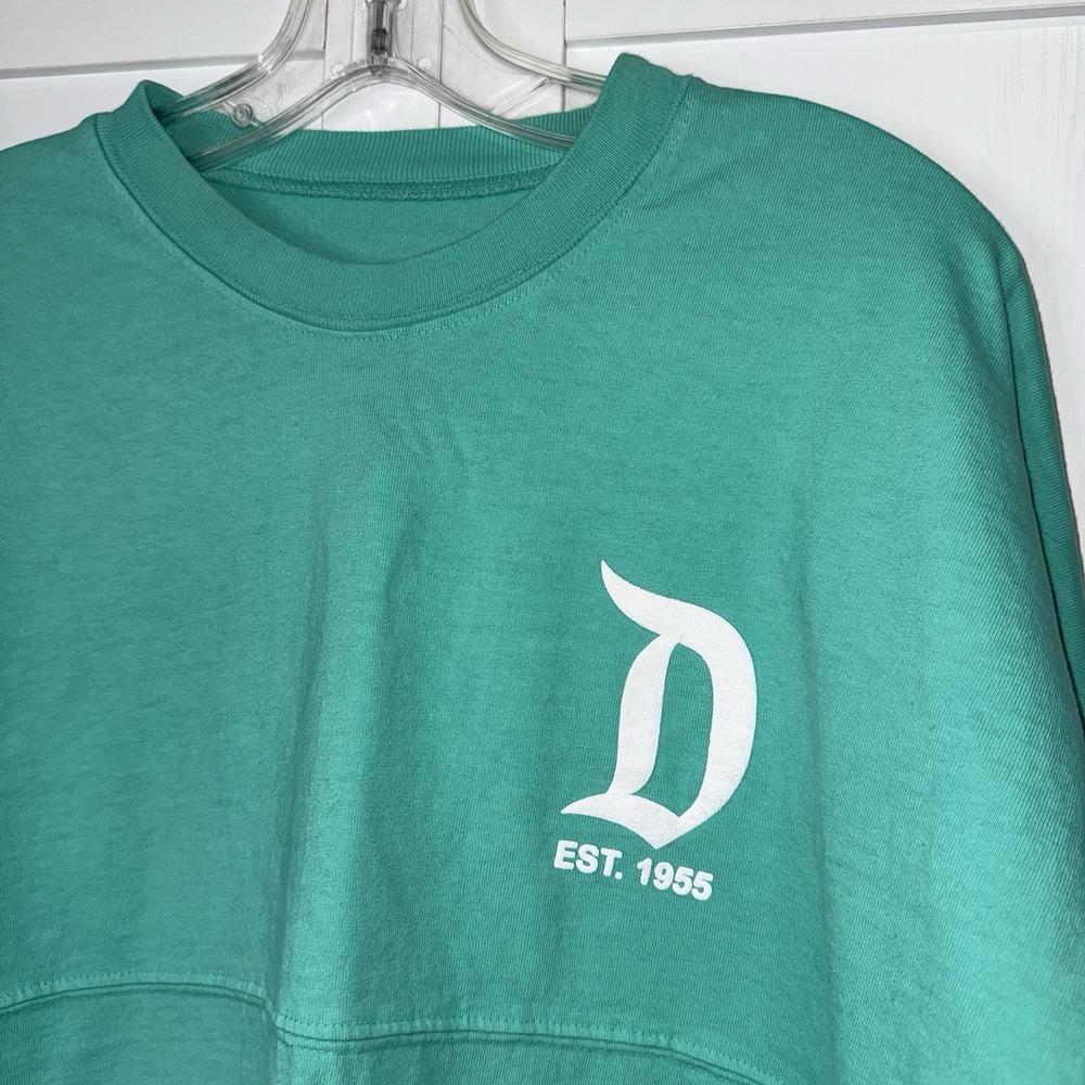 Disney Parks Disneyland Resort Spirit Jersey Teal Long Sleeve Adult M Cotton - Picture 3 of 6